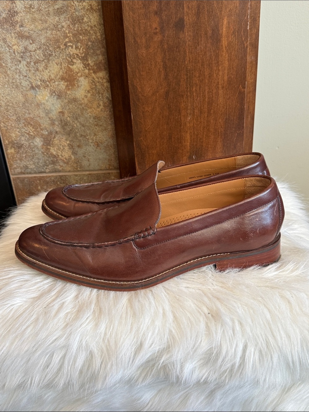Cole Haan Grand.OS C23008 Men’s 11.5M Brown Leather Venetian Loafers Dress Shoes